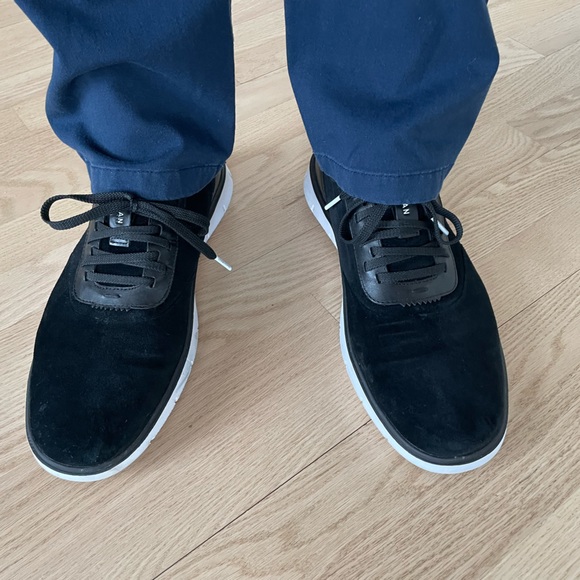 Cole Haan Zero-grand Black Suede Shoes - Picture 2 of 5